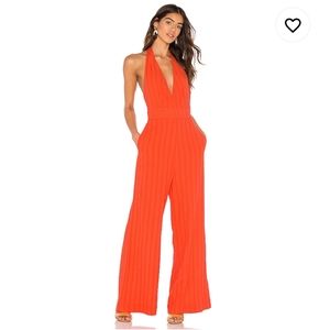 🧡Orange halter top jump suit by Line and Dot🧡